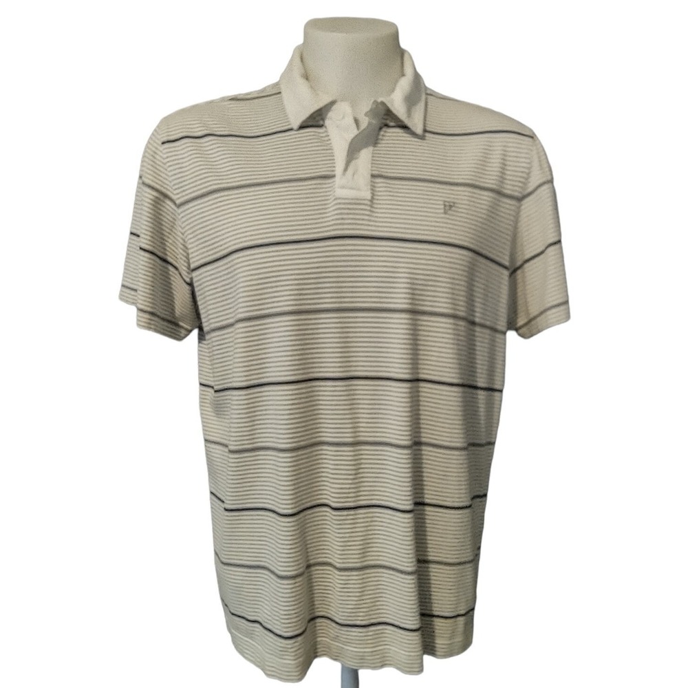 Eddie Bauer Shirt Men's Large Golf Polo EB Logo Short Sleeve Collared 2 Button.‎